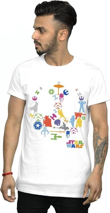 Actual product image Star Wars Mens Silhouette Collage T-Shirt (XL)