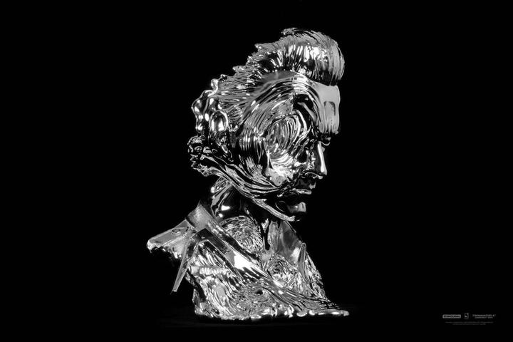 Image du produit Purearts TERMINATOR - T-1000 Liqu. Metal Mask - Statuette compatible '29x36x44cm