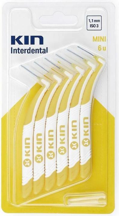 Produktbild KIN Interdentalbürste Mini 1 1mm 6 Stück (6 x, 1.10 mm)
