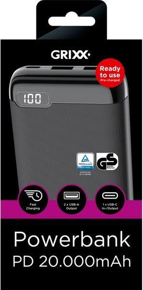 Produktbild Grixx Netzteil (20000 mAh, 74 Wh)