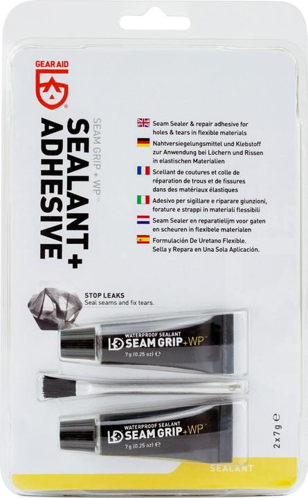 Actual product image Gear aid Seam Grip combi pack 2x7 ml