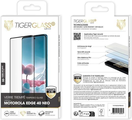 Actual product image Tiger Recycled glass film (1 Piece, Motorola Edge 40 Neo)