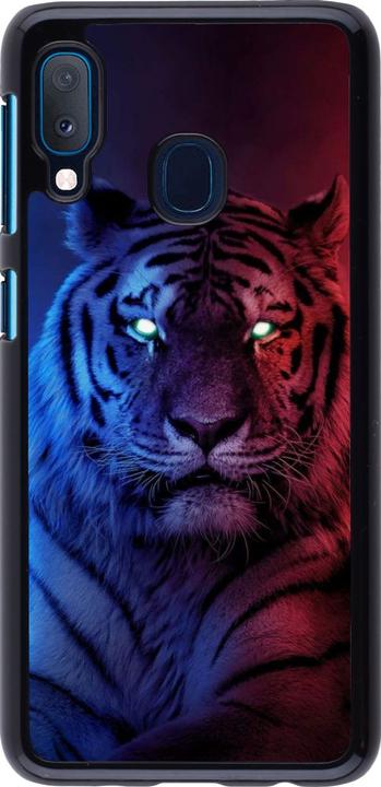 Produktbild PhoneLook Hülle Tiger Blue Red (Samsung Galaxy A20e)