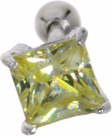 Produktbild Bijouteria Ohrpiercing (Chirurgenstahl 316L, Messing mit Silberbeschichtung, Zirkonia)