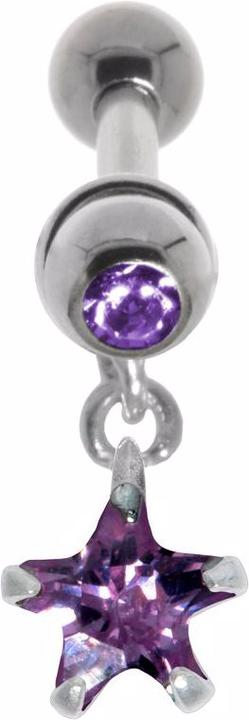 Produktbild Bijouteria Ohrpiercing (Chirurgenstahl 316L, Kristall, Messing mit Silberbeschichtung, Zirkonia)