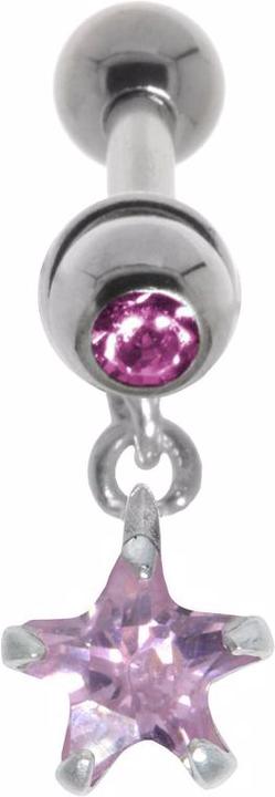 Image du produit Bijouteria Piercing d'oreille (Acier chirurgical 316L, Cristallin, Laiton argenté, Zircone)