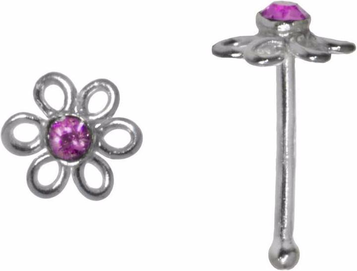 Bijouteria Nasenpiercing (Kristall, Silber 925)
