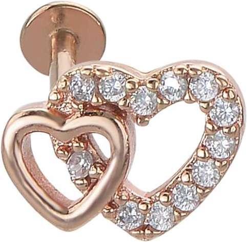 Produktbild Bijouteria Ohrpiercing (Chirurgenstahl 316L, Kristall, PVD Beschichtung (goldfarbig))