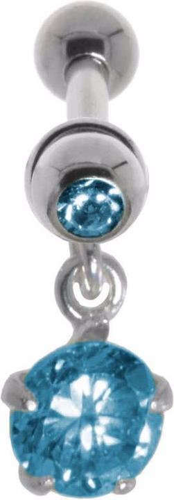 Immagine prodotto Bijouteria Piercing orecchio (Acciaio chirurgico 316L, Vetro (di orologio), Ottone con placcatura in argento, Zirconia)