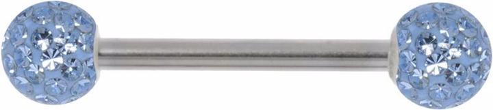 Actual product image Bijouteria Nipple piercing (Epoxy resin, Crystal, Surgical steel 316L)