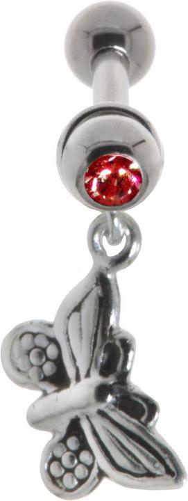 Produktbild Bijouteria Ohrpiercing (Chirurgenstahl 316L, Kristall, Messing mit Silberbeschichtung)