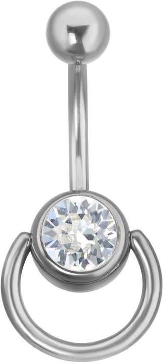 Bijouteria Bauchpiercing (Chirurgenstahl 316L, Kristall)