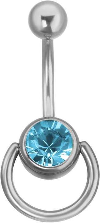Bijouteria Bauchpiercing (Chirurgenstahl 316L, Kristall)