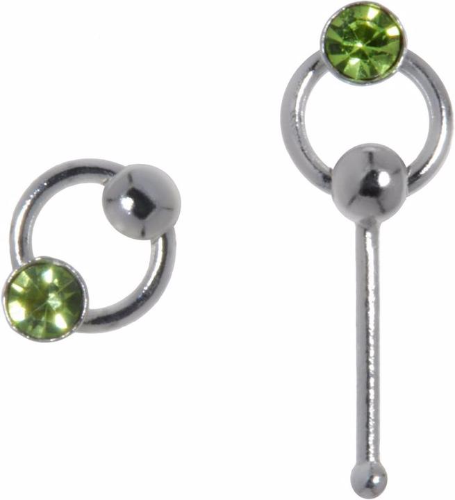 Produktbild Bijouteria Nasenpiercing (Silber 925, Kristall)