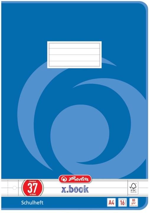 Immagine prodotto Herlitz Quaderno x.book, DIN A4, riga 37 / foderato (A4, Nessuna rilegatura)
