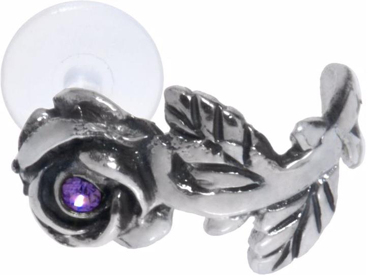 Actual product image Bijouteria Ear piercing (Bioplastic, Crystal, Silver 925)