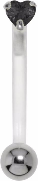 Produktbild Bijouteria Bauchpiercing (Silber 925, Zirkonia, Bioplast, Chirurgenstahl 316L)