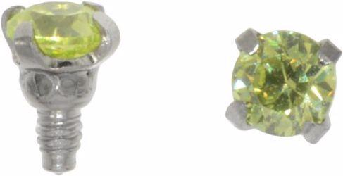 Actual product image Bijouteria Dermal-Anchor tops (Surgical steel 316L, Crystal)