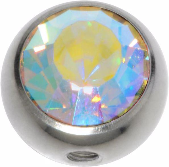 Actual product image Bijouteria Piercingball (Surgical steel 316L, Crystal)
