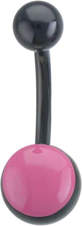 Produktbild Bijouteria Bauchpiercing (Email, Chirurgenstahl 316L, PVD Beschichtung (schwarz))