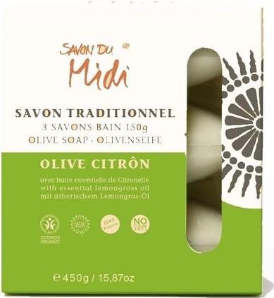 Savon Du Midi Olivenseife Citron 3St - Papierbox