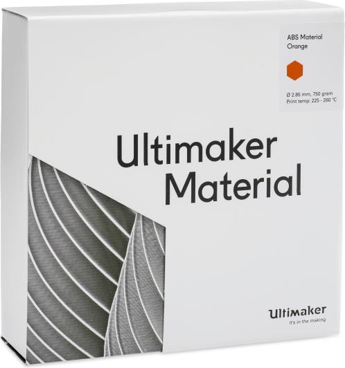 Actual product image Ultimaker Abs (ABS, 2.85 mm, 750 g, Orange)