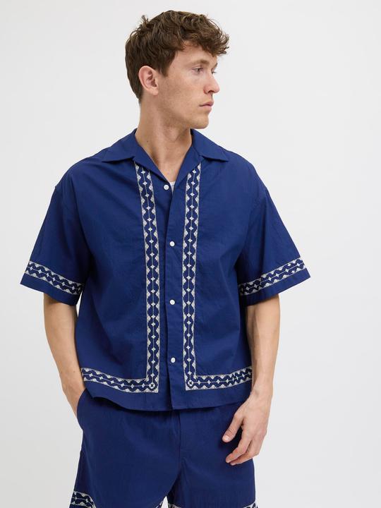 Produktbild Jack & Jones Jordia Emb Crinkle Resort Shirt Ss (S)