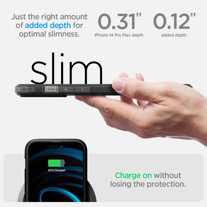 Image du produit Spigen Tough Armor Mag Magsafe étui pour iPhone 14 Pro Max - Noir (Apple iPhone 14 Pro Max)
