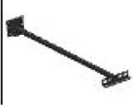 Immagine prodotto Synergy 21 Spot LED da esterno per edilizia staffa a braccio da parete 50cm