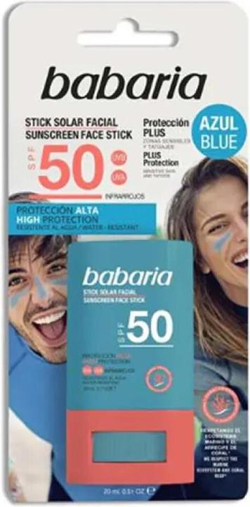 Babaria Sunscreen Face Stick Spf50 20ml (Sonnencreme Gesicht, SPF 50, 20 ml)