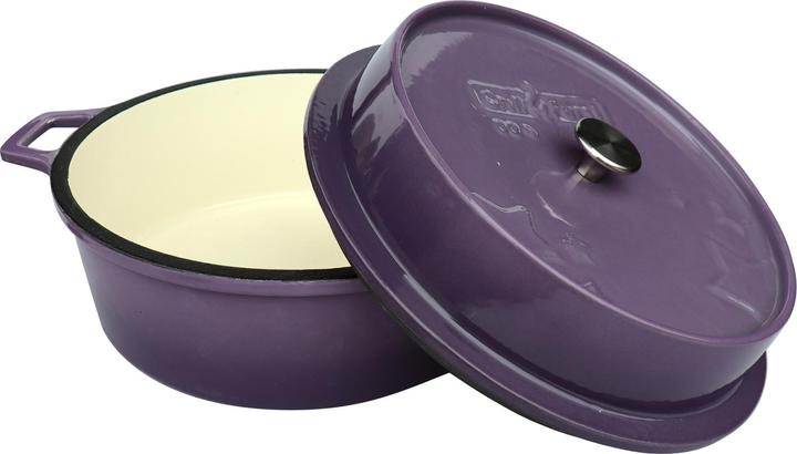 Grillfürst Dutch Oven sans pieds - émaillé - DO4 - violet