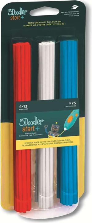 3Doodler Start 3DS-ECO-MIX1-75 (PLA, 2.50 mm, 90 g, Weiss, Blau, Rot)