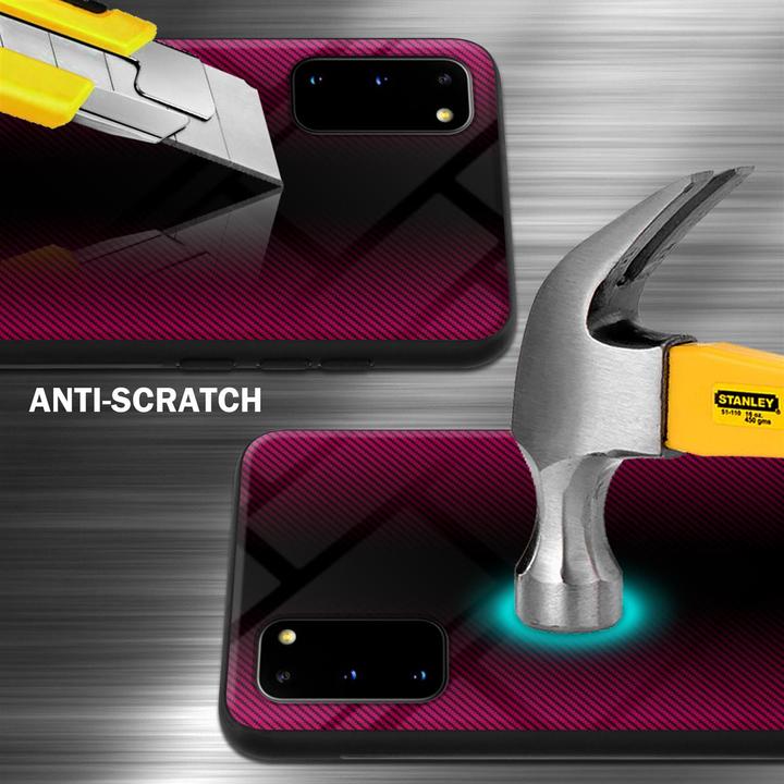 Image du produit Cadorabo TPU Couverture en verre rayé (Samsung Galaxy S20+)