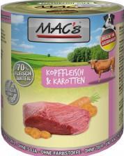 Immagine prodotto MAC's Testa di cane con carne e carote (Adulto, 6 pz., 800 g)