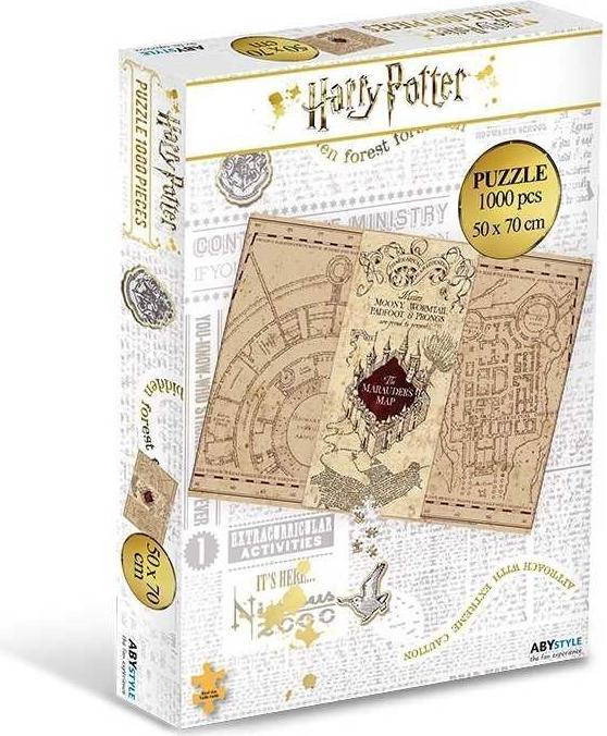Actual product image ABYstyle Harry Potter: The Marauder's Map (1000 pieces) (1000 pieces)