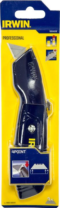 Image du produit Irwin Couteau professionnel à lame trapèze, lame rétractable, 10504238 (Cutters)
