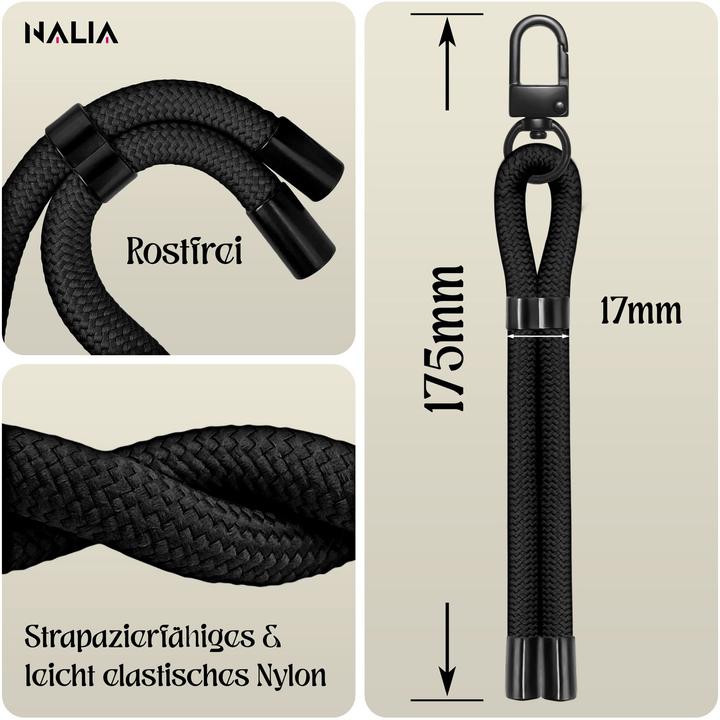 Produktbild Nalia Wristy Lanyard Handykette – Universal Trageband für Smartphones – Verstellbar, Soft & Elastisch