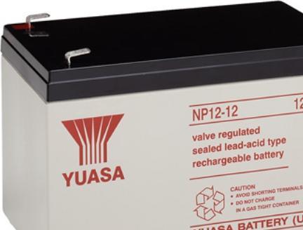 Actual product image Yuasa NP12-12 Sealed lead acid (VRLA) (12 V, 12 Ah)