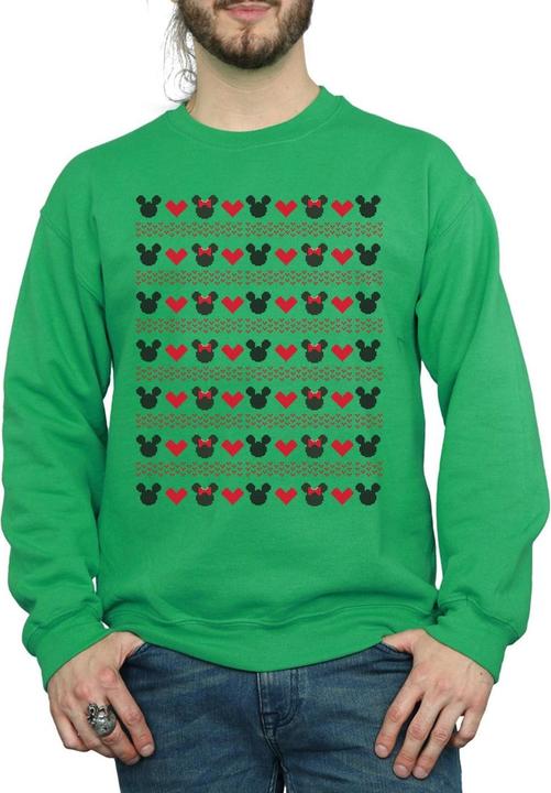 Produktbild Disney Mickey And Minnie Christmas Hearts Sweatshirt (XXL)