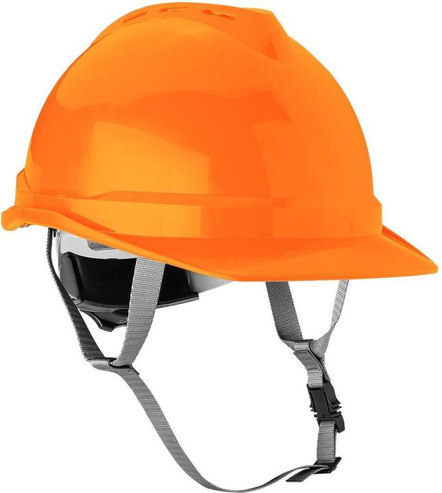 Actual product image Neo Industrial helmet with chin strap, orange (52 - 64 cm)