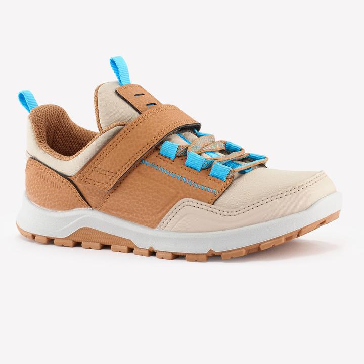 Immagine prodotto Quechua Scarpe da trekking per bambini taglia 28-34 basse con velcro - NH500 marrone/blu (31)