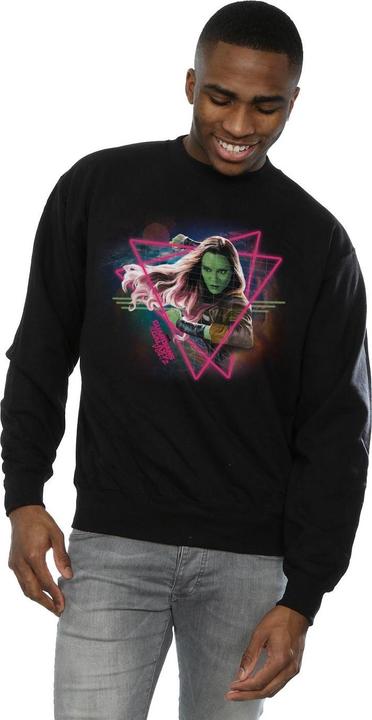 Actual product image Mens Guardians Of The Galaxy Neon Gamora Sweatshirt (XXL)