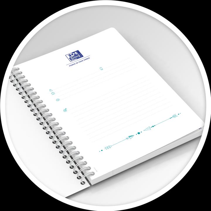 Actual product image Oxford Notebook A5, lined, sea green (A5, Lined, Soft cover)