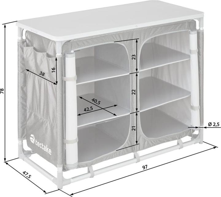 Immagine prodotto tectake Cucina da campeggio
