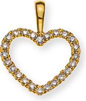 Produktbild Natsumi Schmuck Anhänger Herz Diamant Gold 18K/750 (750/18 K Gelbgold)
