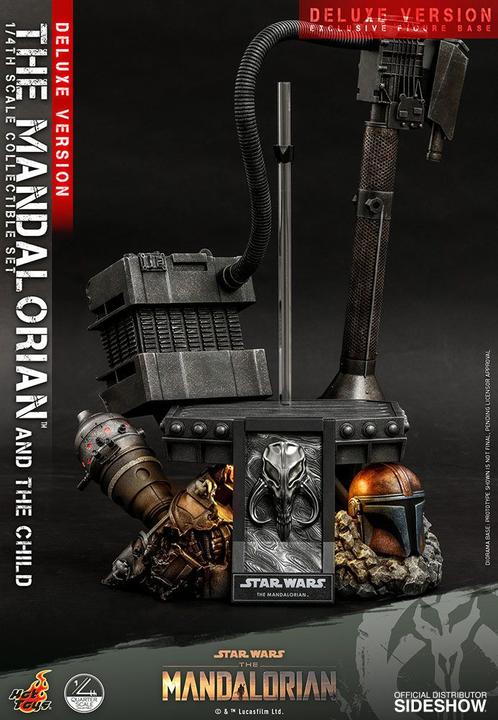 Actual product image Hot Toys Star Wars - The Mandalorian "The Mandalorian & The Child" Deluxe 1/4 Action Figures