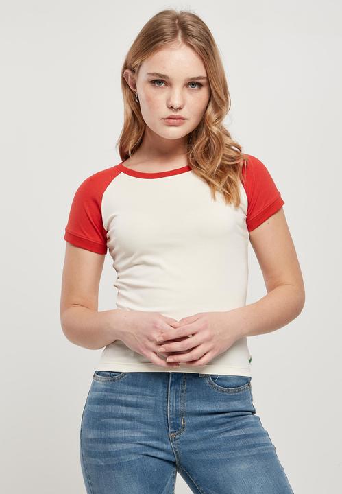 Produktbild Urban Classics Ladies Organic Stretch Short Retro Baseball Tee (S)