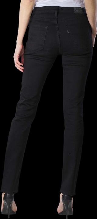 Actual product image Levis 724 Jeans High Rise Straight soft black (W30/L32)