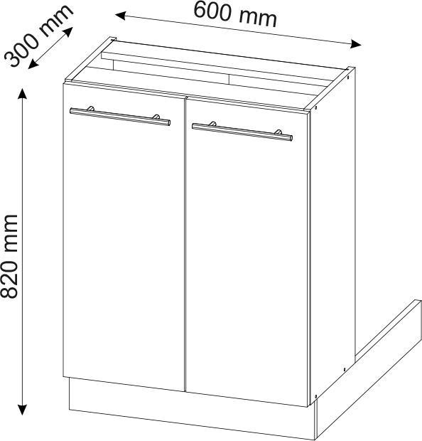 Actual product image Vicco Kücheninsel Fame-Line (30 x 60 x 82 cm)