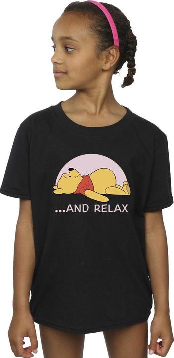 Actual product image Disney Girls Winnie The Pooh Relax Cotton T-Shirt (140, 146)